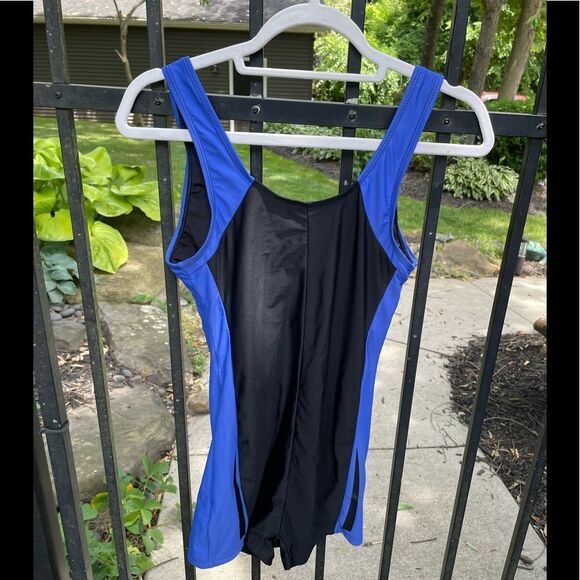 BALEAF Women's Athletic Boy Short One Piece Swimsuit Colorblock Sports Swimwear - Picture 4 of 4